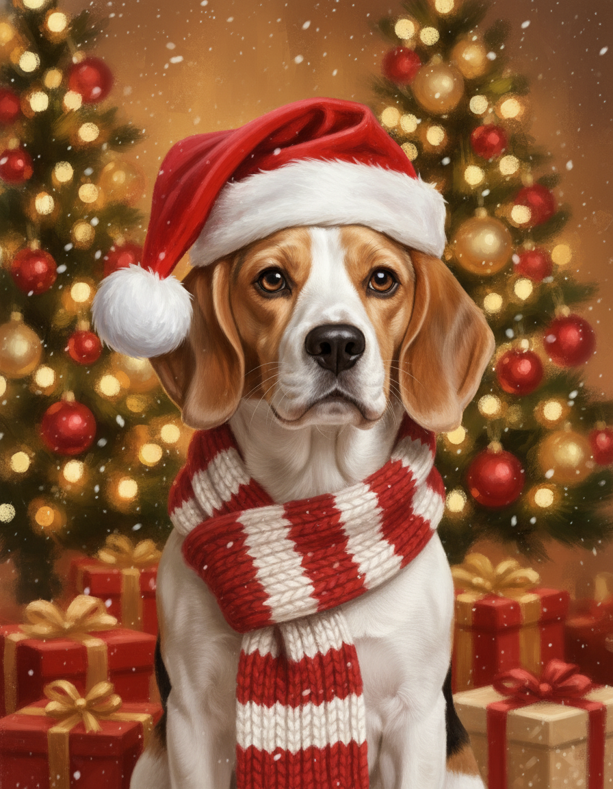 Pet Christmas Portrait