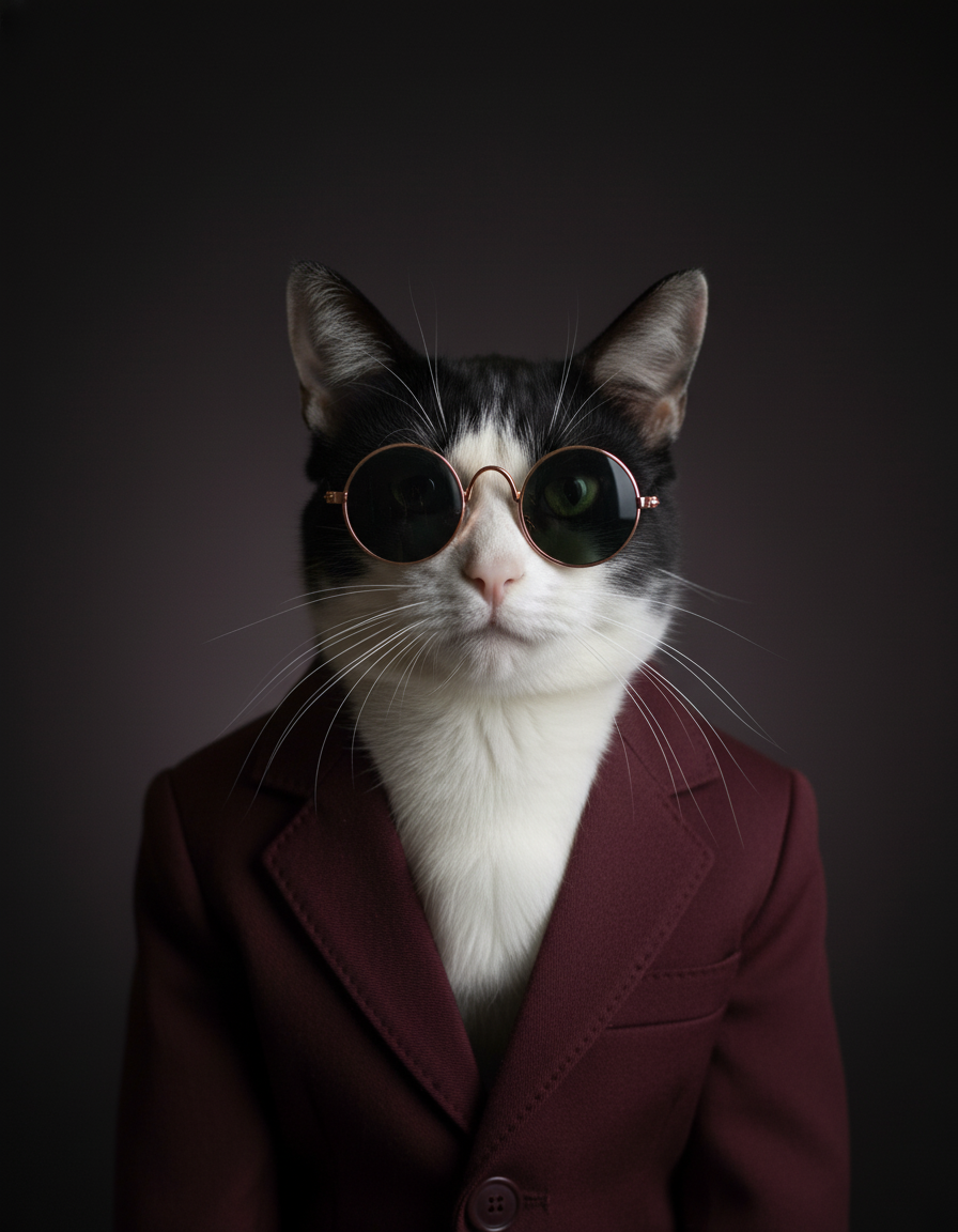 Noir Collection: Personalised Digital Pet Portrait